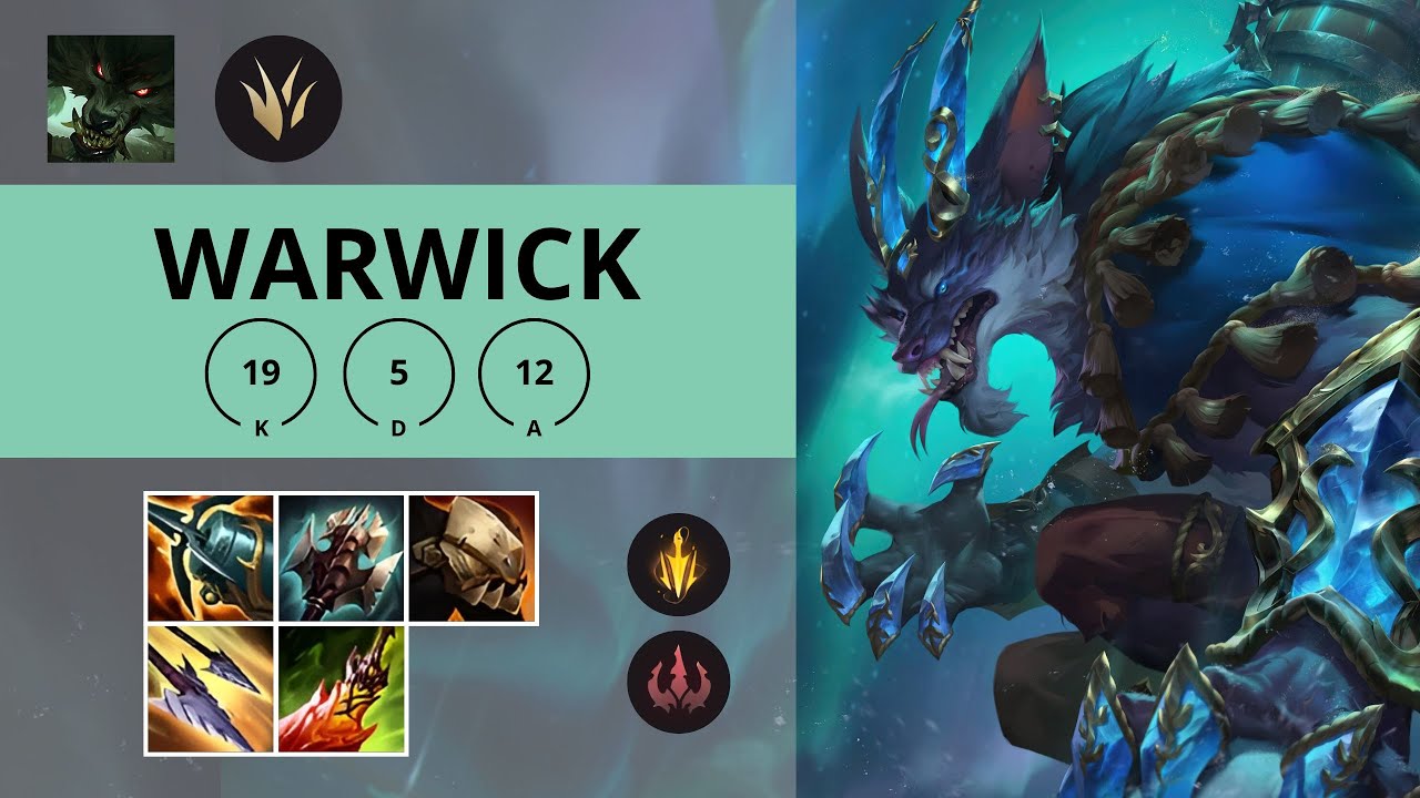 WARWICK JUNGLA 🔥19/5/12 | League of Legends | Oro