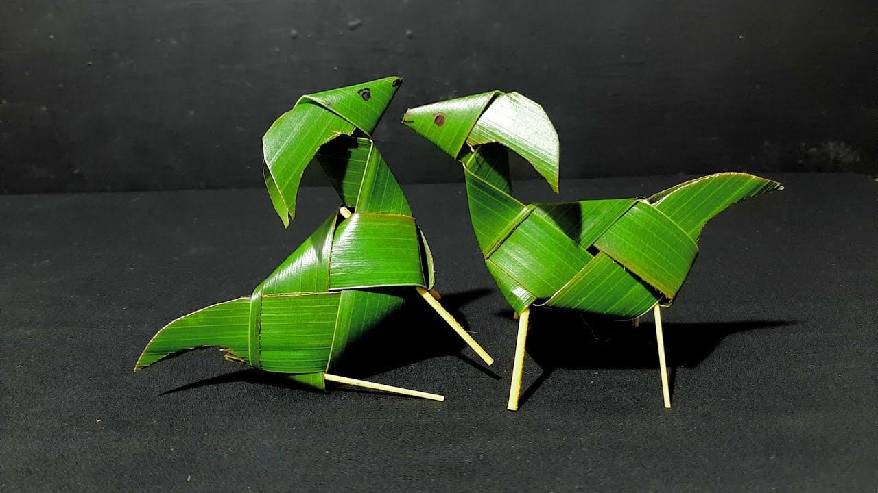 How to make coconut leaf Goat - Coconut (palm) leaf crafts.