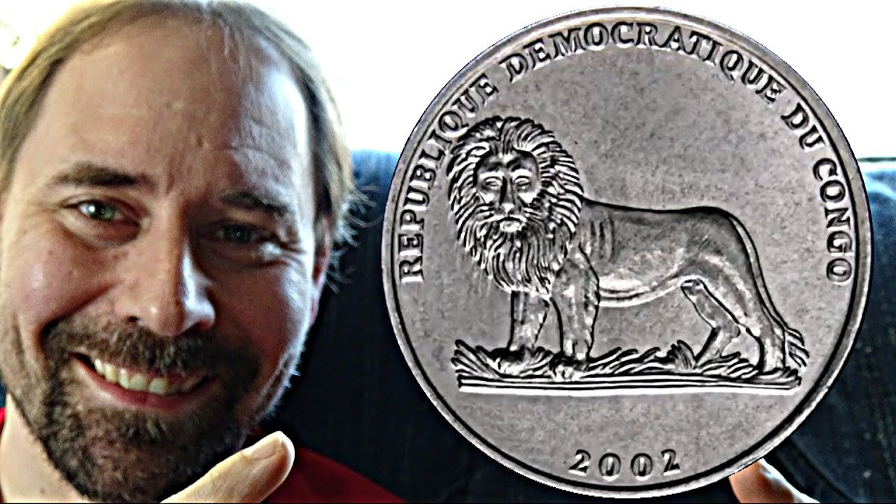 Конго 50 сантимов монета 2002 - бабочка