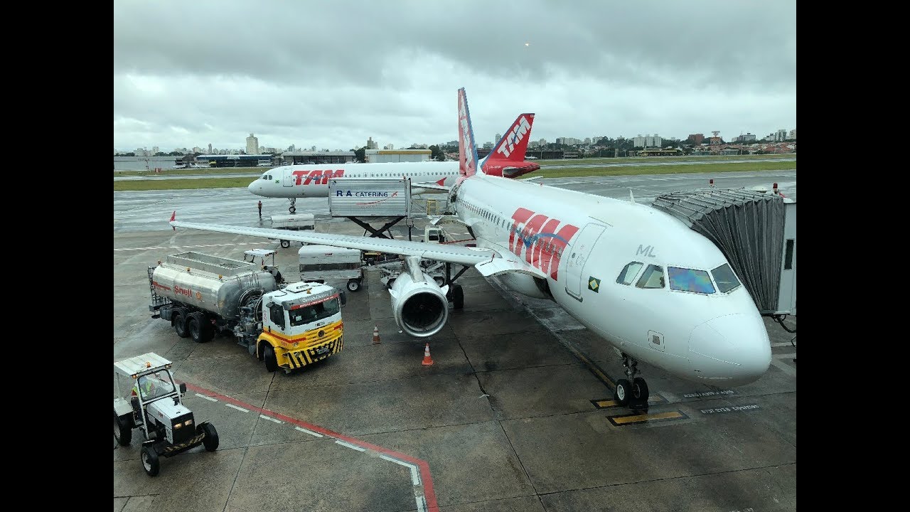 LATAM A319 Congonhas - Santos Dumont [Voo Completo]
