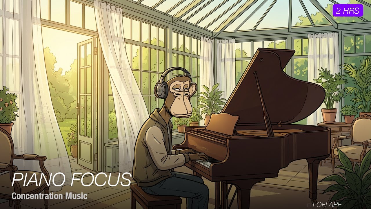 Piano Concentration Music — 2 Hours of Calm Piano for Deep Focus, Study & Work