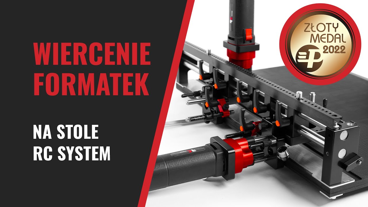 Wiercenie otworów w płytach meblowych na Stole RC SYSTEM