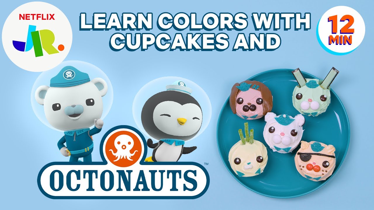DIY Octonauts Cupcakes: Learn Shapes & Colors 🧁 Netflix Jr
