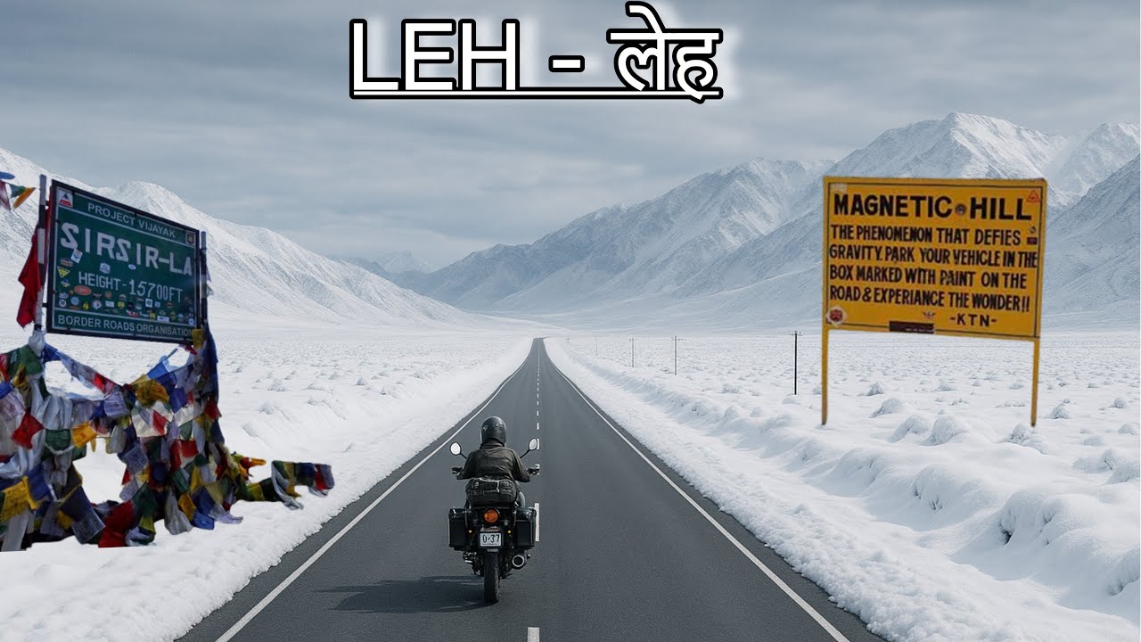 Finally in Leh 2025 || Sirsir LA Pass To Leh 2025 || Magnetic Hill Leh || Leh ladakh Road Trip 2025