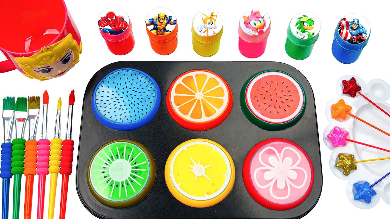 Satisfying Video | How to Make Colorful Sprunki Slime Fruit