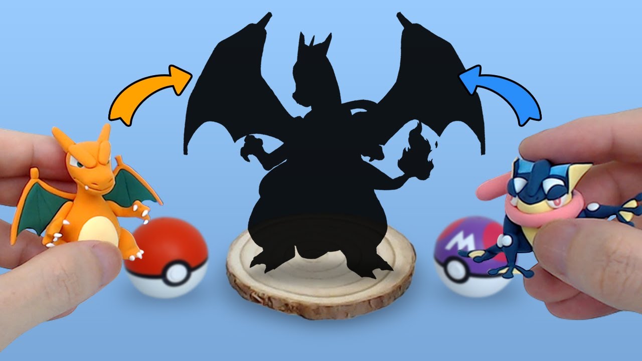Pok&eacute;mon FUSION Clay Art [ Charizard x Greninja ]