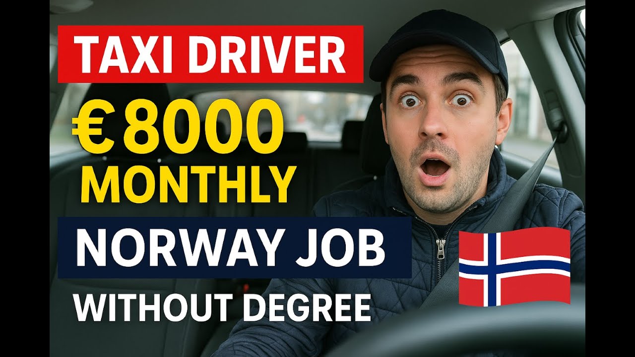 Taxi Driver Job in Norway | How to Apply, Salary, Visa Process (2025) earn 8000 euro/month