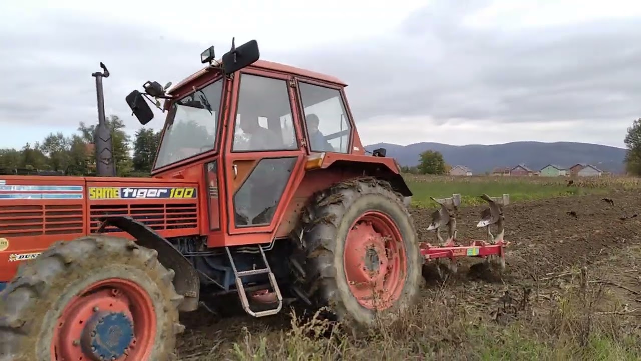 same and Landini plowing