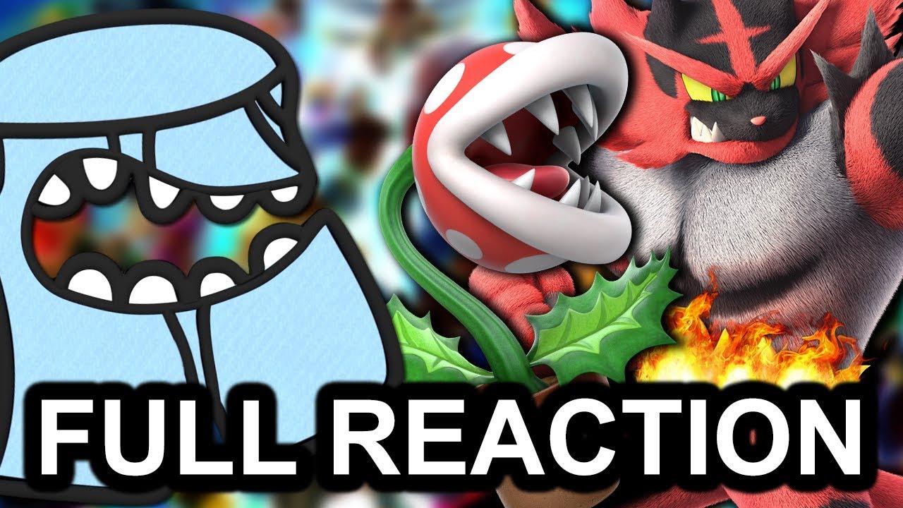 FINAL SMASH DIRECT FULL REACTION! - Incineroar, Piranha Plant and WORLD OF LIGHT FUNNY REACTION