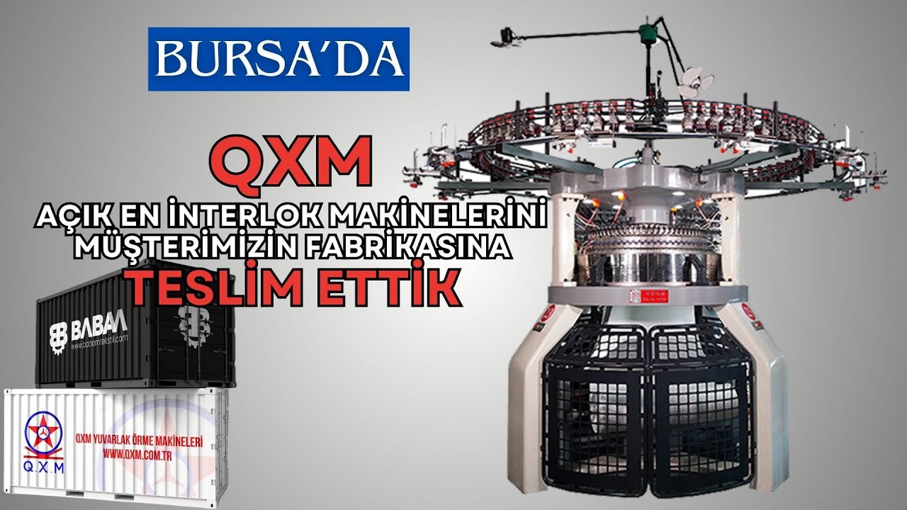 BURSA: SERDAROĞULLARI ÖRME FABRİKASINA AÇIK EN İNTERLOK MAKİNELERİNİ TESLİM ETTİK. HAYIRLI OLSUN...