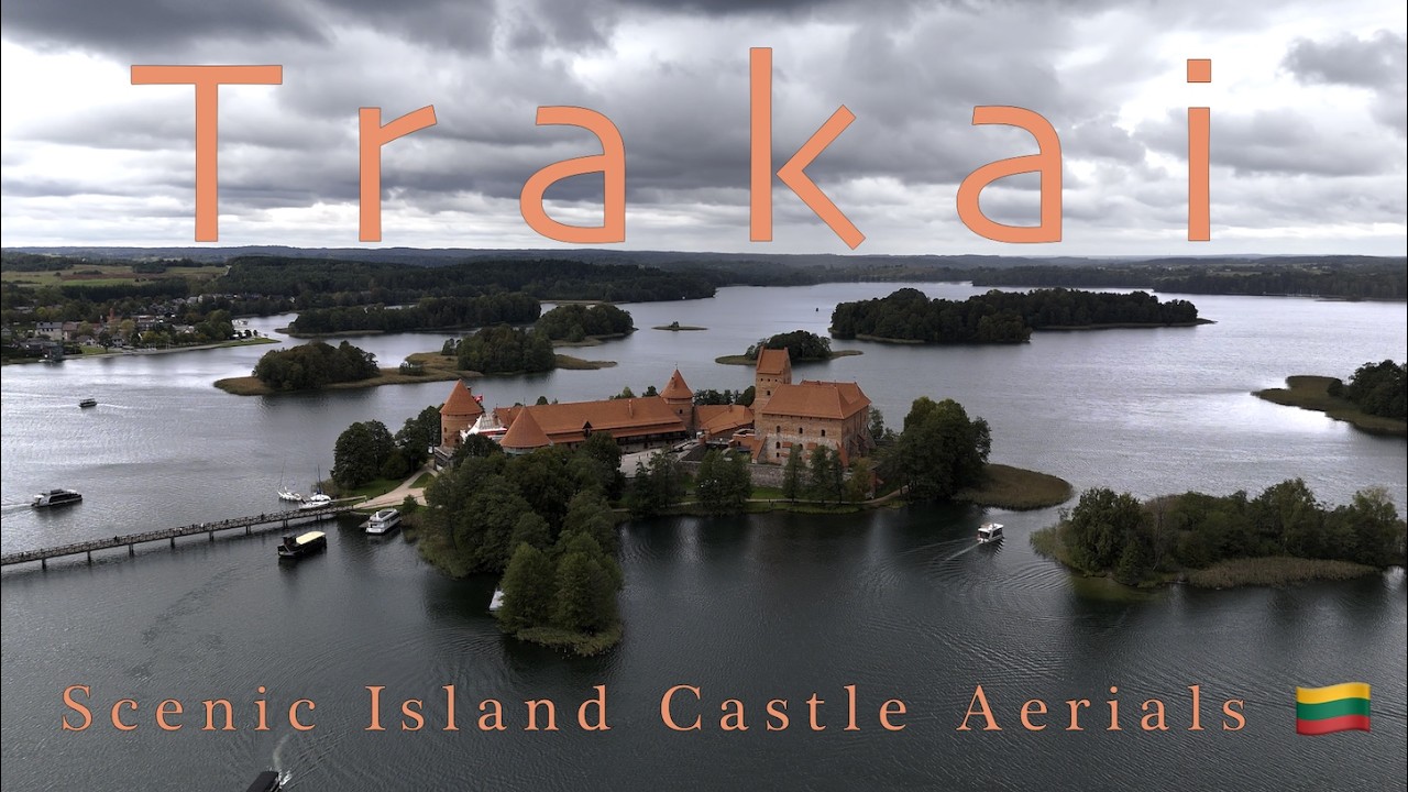 Calm Autumn Moments in Trakai 🇱🇹 | 4K Drone Footage 🍂