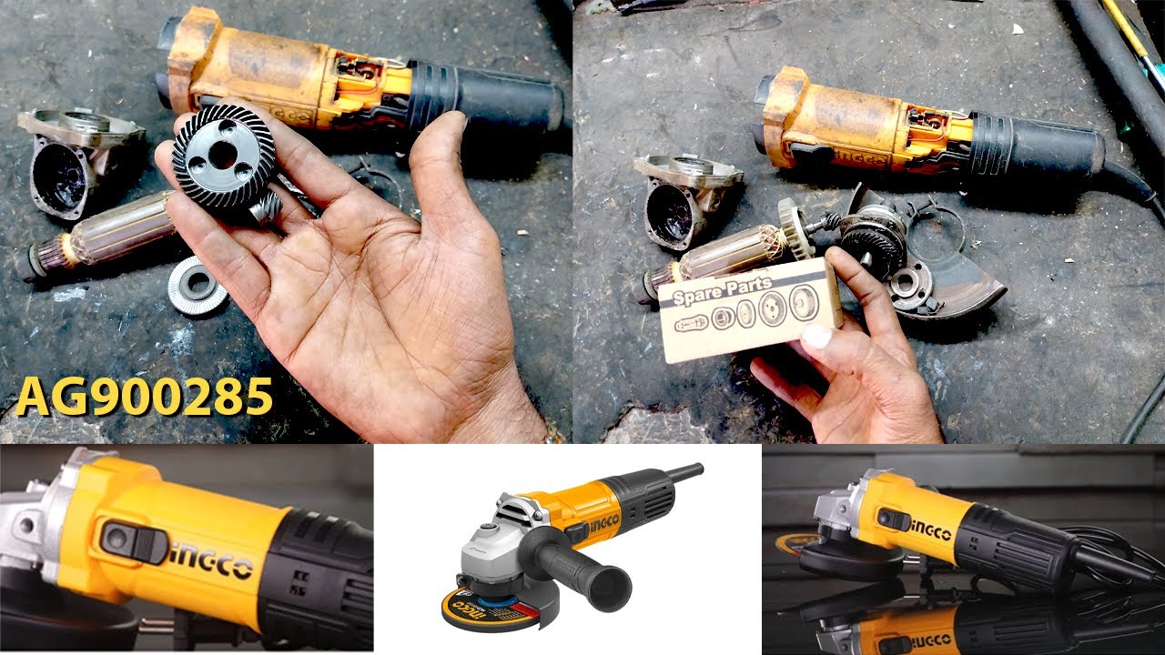 INGCO Angle Grinder AG900285 900 Watts Gear Change Process @ChaudhariPowerTools