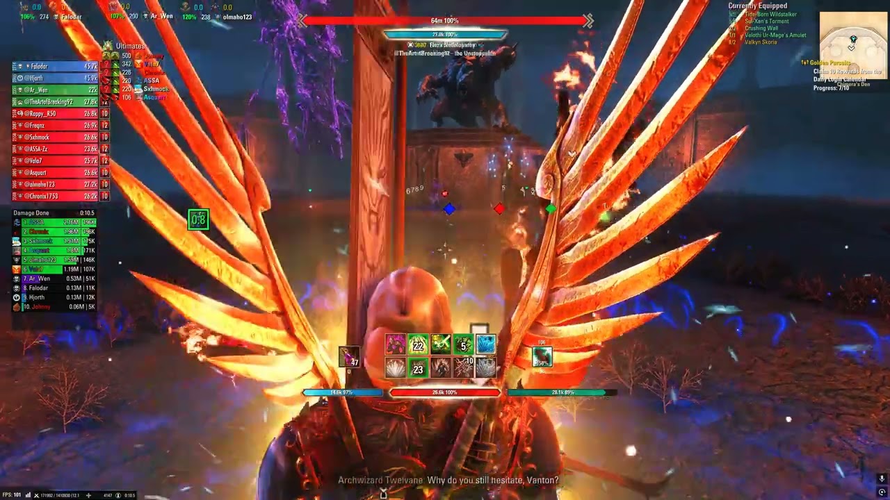 ESO [Major Issues] U47 Sanity's Edge Mindmender Arc DD fill (zero idea how to play beam)
