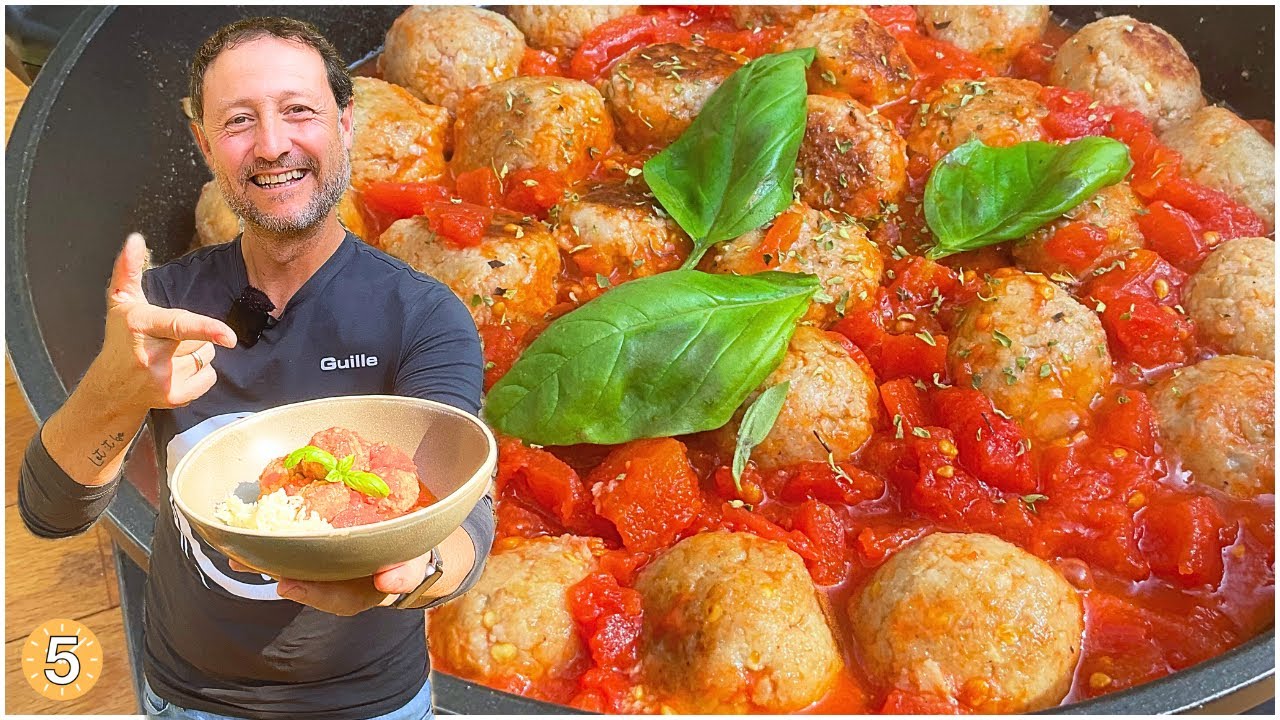 Las ALBÓNDIGAS DE CARNE MÁS JUGOSAS que has probado 😃 - Recetas de Guille en 5 Minutos