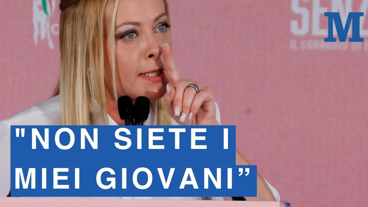 Meloni ai ragazzi di Gioventù Nazionale: 