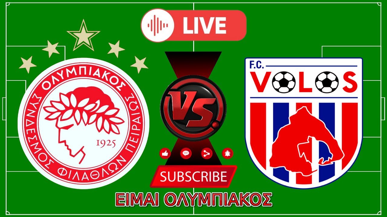 ΟΛΥΜΠΙΑΚΟΣ - ΒΟΛΟΣ (24/01/2026) LIVE ΑΓΩΝΑΣ SUPER LEAGUE #ΕιμαιΟΛΥΜΠΙΑΚΟΣ