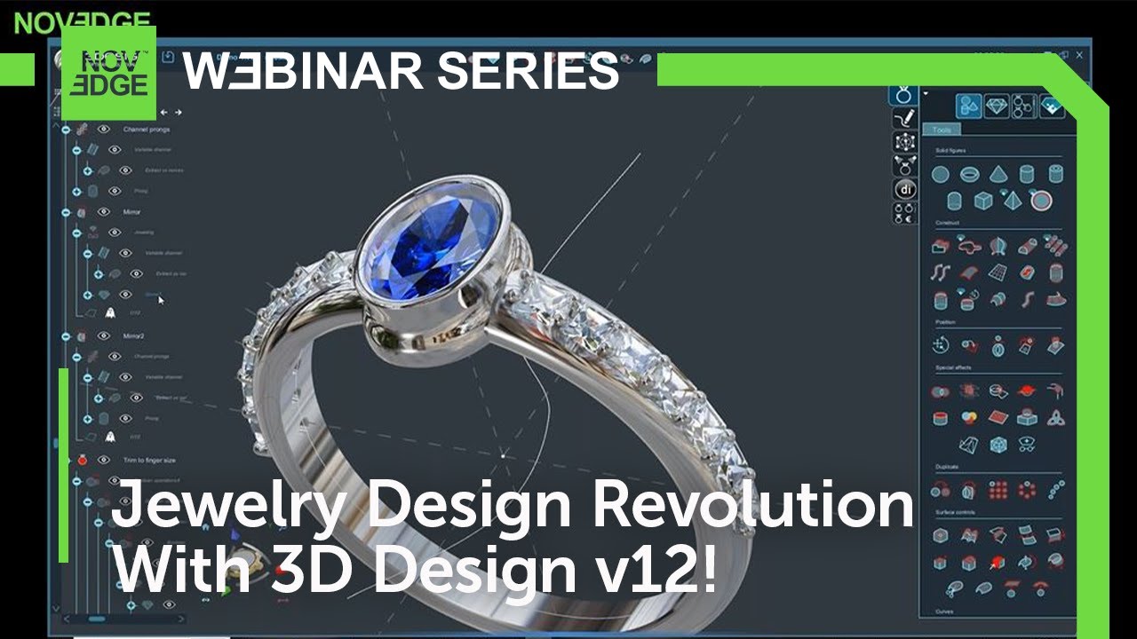 3Design v12 для дизайна ювелирных изделий: воплотите свои 3D-творения в реальность