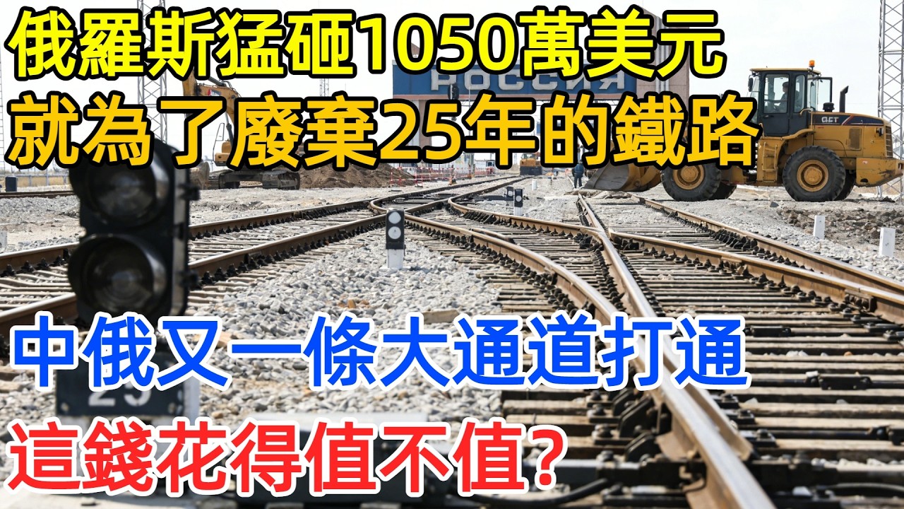 1050萬美元砸向廢棄25年鐵路！俄羅斯遠東全面「向東轉」，中俄又一條大通道打通#中國 #工程 #基建 #鐵路 #俄羅斯