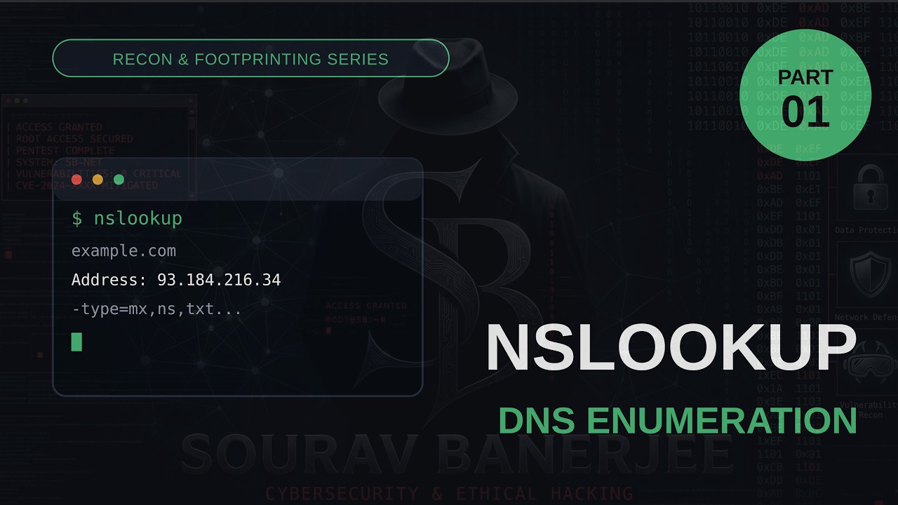 NSLOOKUP for Hackers: DNS Enumeration Explained | Recon & Footprinting