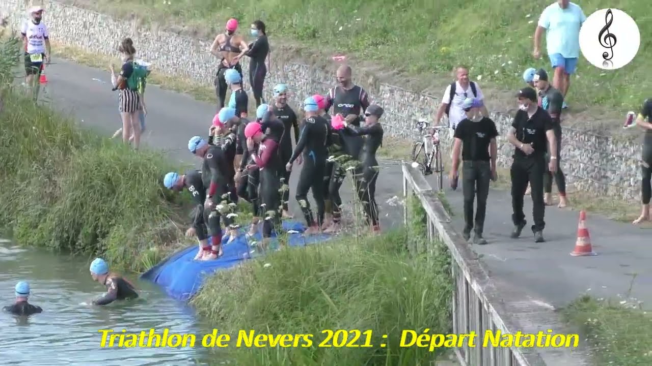 Triathlon de Nevers 2021 : Le départ Natation