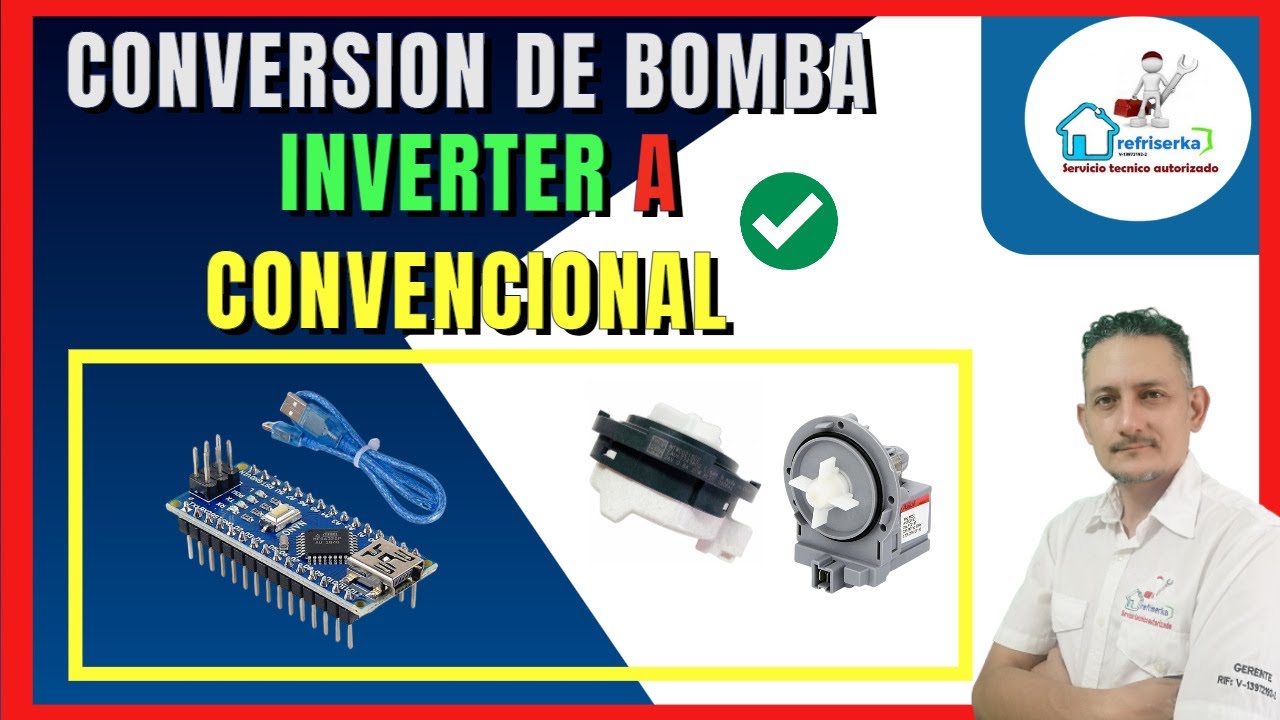 Como Hacer Conversion de Bomba Inverter a Bomba Convencional 120 v AC | refriserka