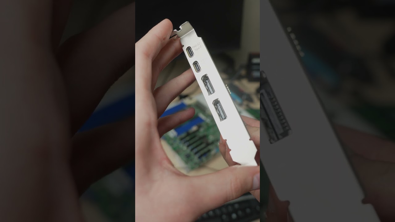 Thunderbolt pci карта. А вы про такое знали? #thunderbolt4 #msi #thunderbolt3 #server  #pcbuild