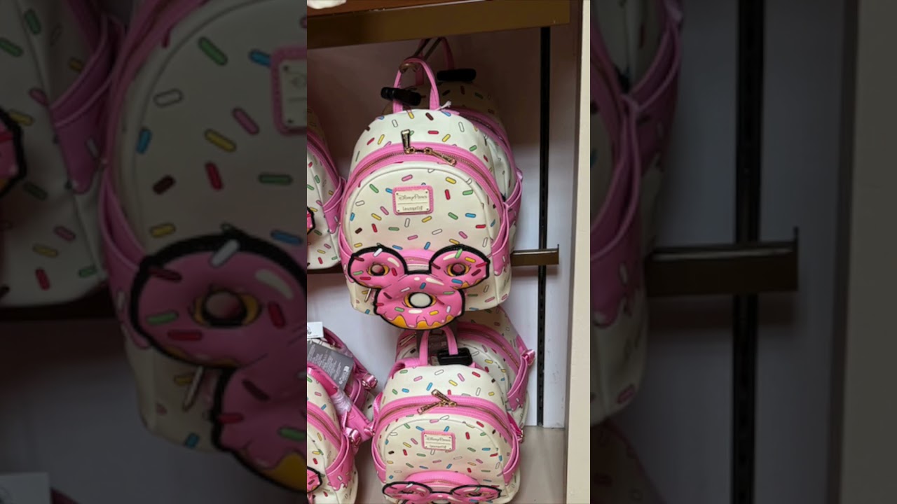 Disney Parks Loungefly Mickey Mouse Donut Backpack 