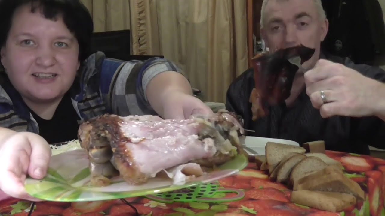 MUKBANG RUSSIA|ШОН ШВАЙНЕ РУЛЬКА| PORK KNUCKLE| КВАШЕННАЯ КАПУСТА|чуть ASMR | 먹방|