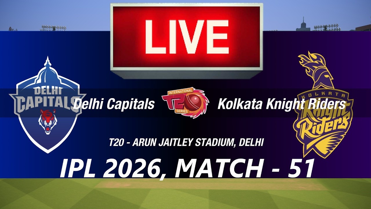 🛑LIVE- DC vs KKR🛑DELHI vs KOLKATA🛑CRICKET 26 GAMEPLAY🛑LIVE STREAMING🏏