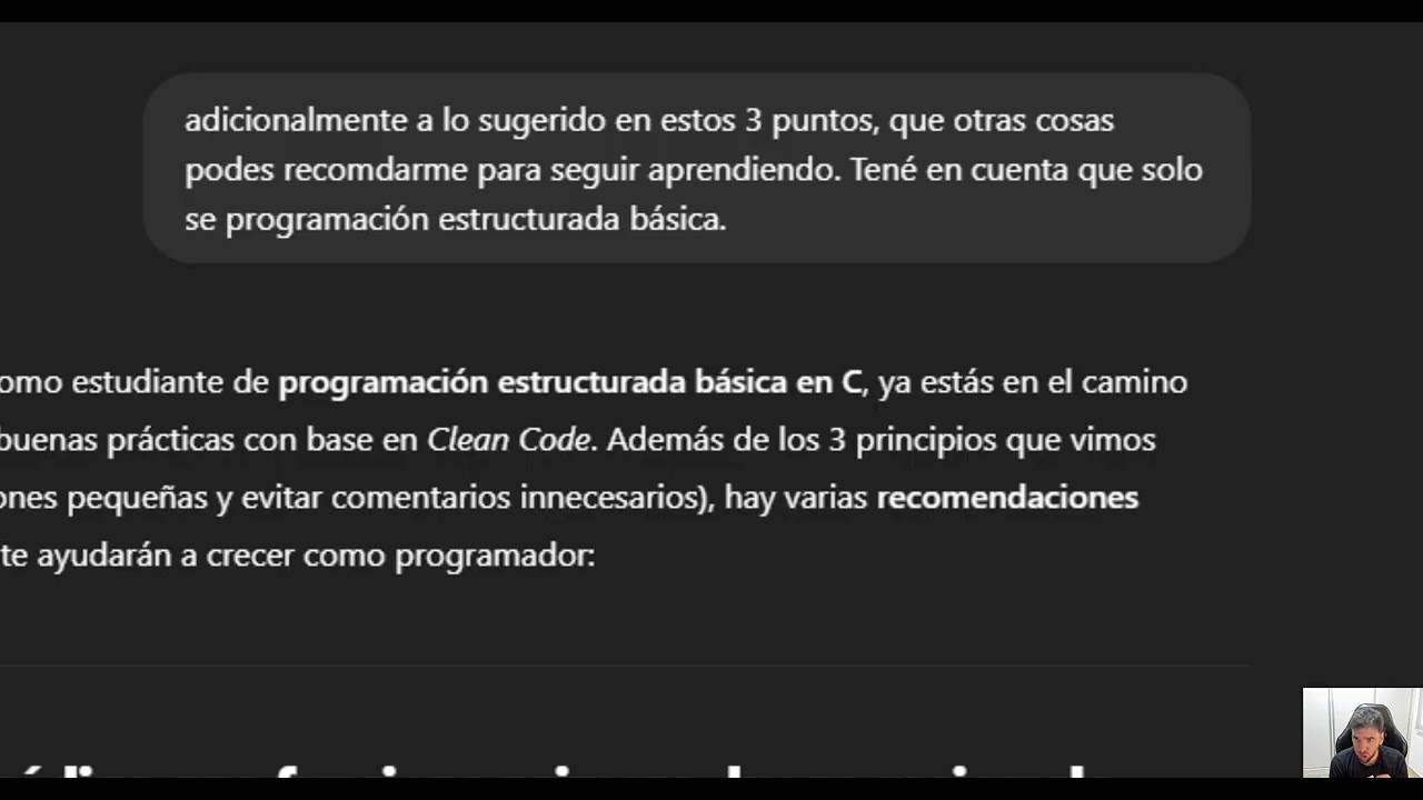 Aprendemos buenas prácticas de programación con la ayuda de Chat GPT!