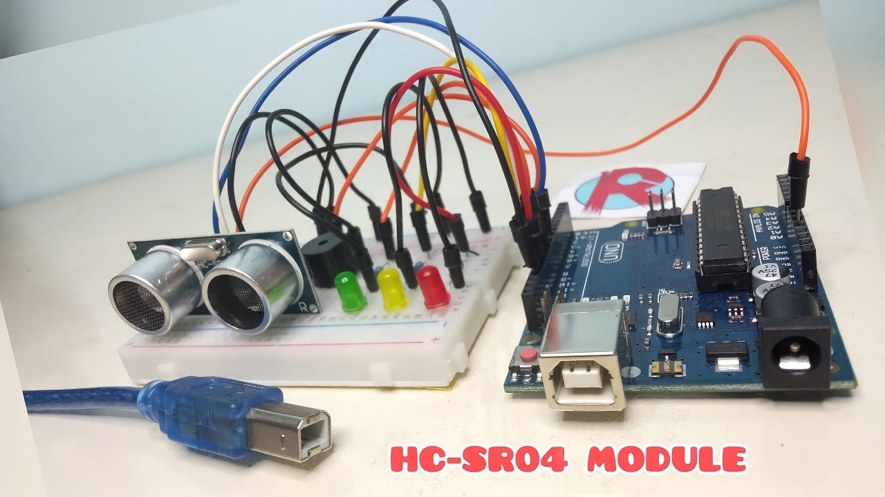 Ультразвуковой датчик расстояния HC-SR04 с датчиком расстояния ADRDUINO. Проект TURORIAL ARDUINO....