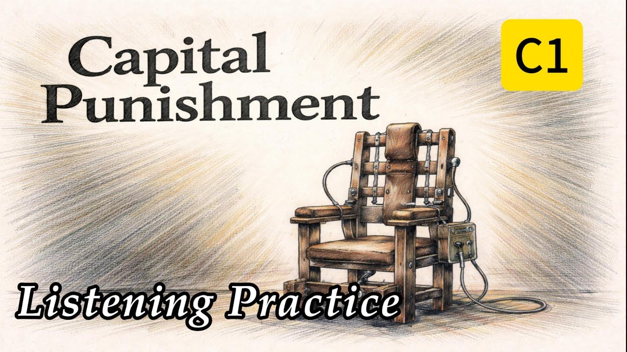 Luyện Nghe Tiếng Anh Level C1- Capital Punishment. Án tử hình.- English Listening.