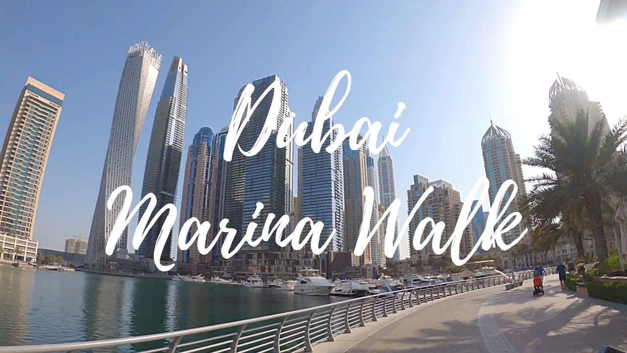 Cycling Dubai: Dubai Marina Walk with GoPro Hero 8 and Head Mount
