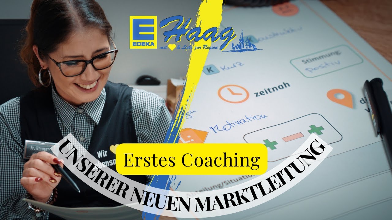 Unsere neue Marktleiterin bei ihrem ersten Coaching mit Alex