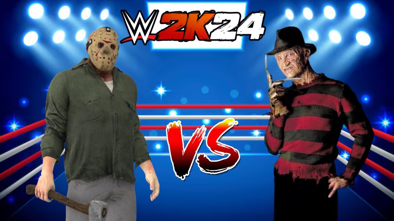 Freddy krueger vs Jason voorhees Wwe2k24
