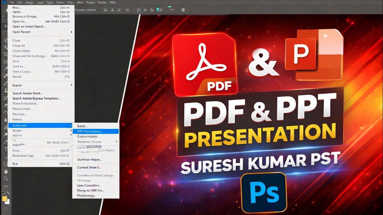 How to Reduce PDF file size without loss quality on Photoshop |How To Make Pdf In Photoshop