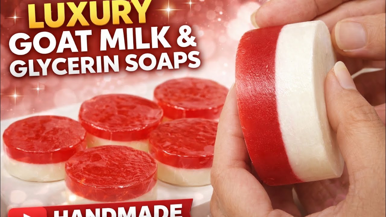 I Mixed Goat Milk & Glycerin… The Result Is a Luxury Soap Everyone Wants 😍🧼 #handmadesoap #skincare 