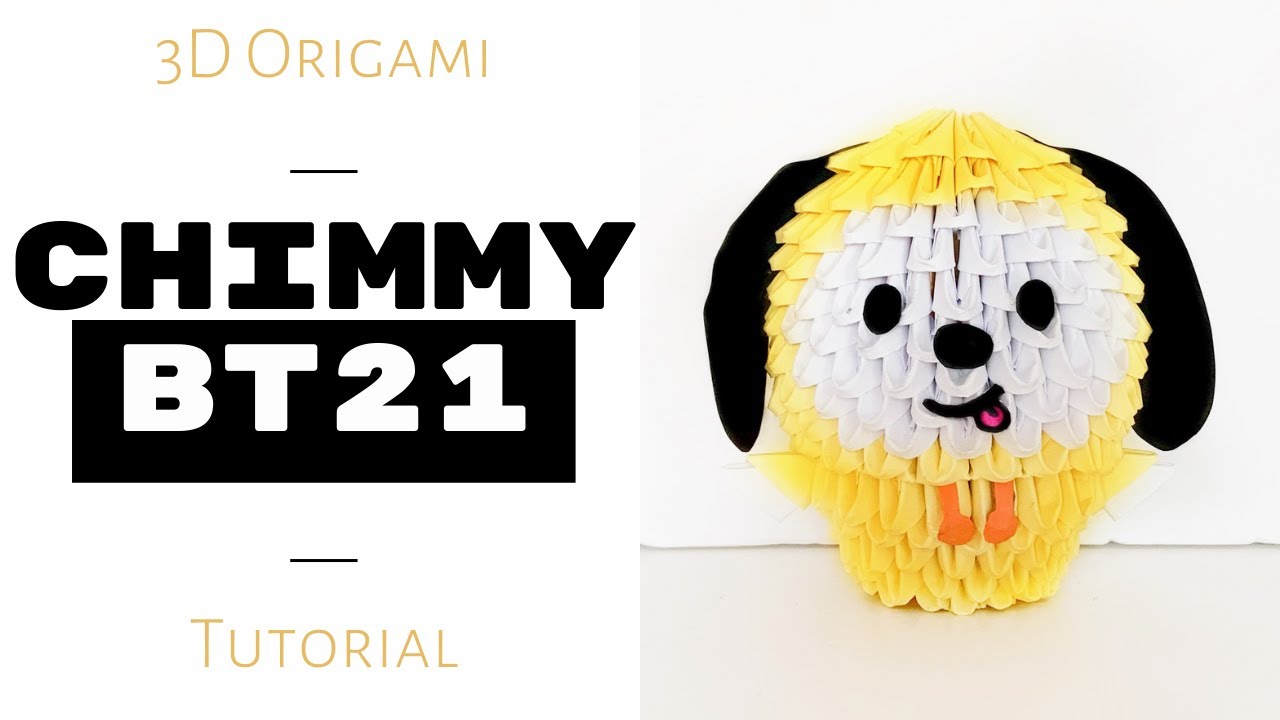 CHIMMY BT21 | 3D Origami Tutorial