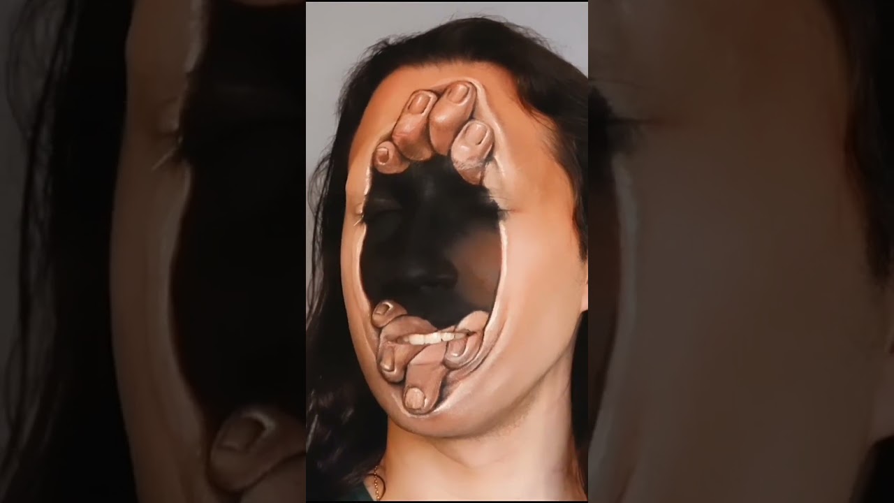body painting | horrible look | #shortsvideo #viral #art #shorts