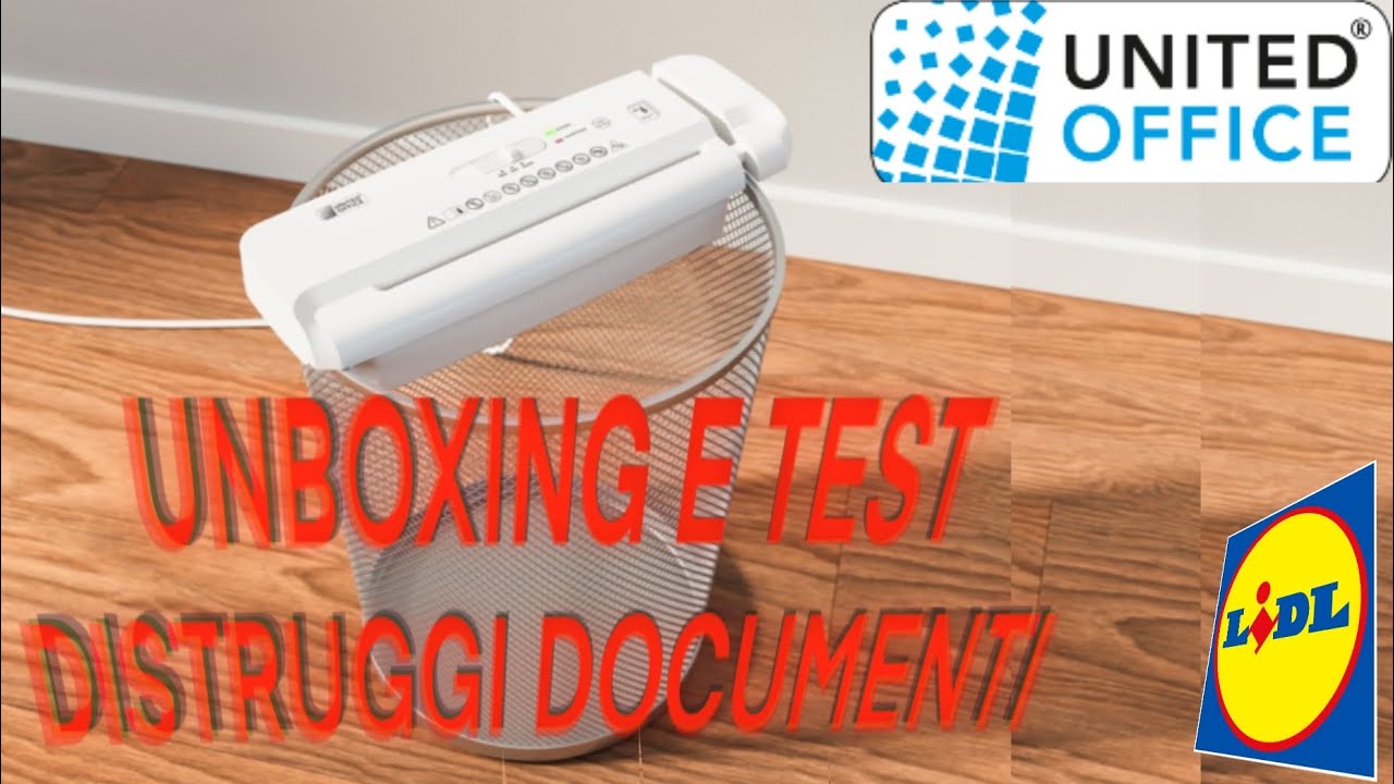 DISTRUGGI DOCUMENTI UNBOXING E TEST - LIDL #volantinolidl #lidl