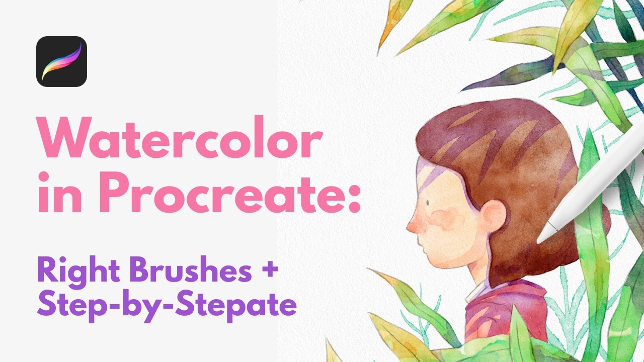 Children’s Illustration in Procreate. Full Watercolor Process + Brush Guide