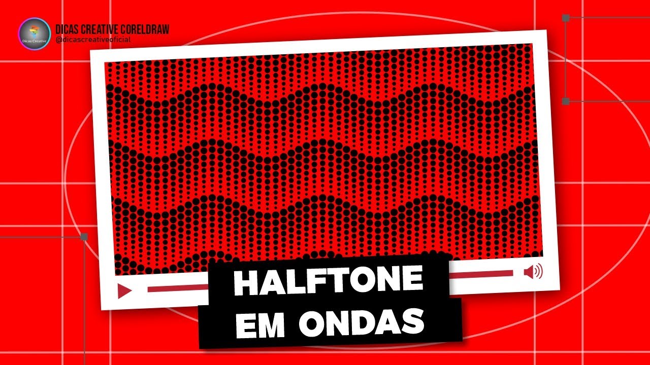 Efeito HALFTONE em ONDAS no CorelDRAW | Tutorial Completo