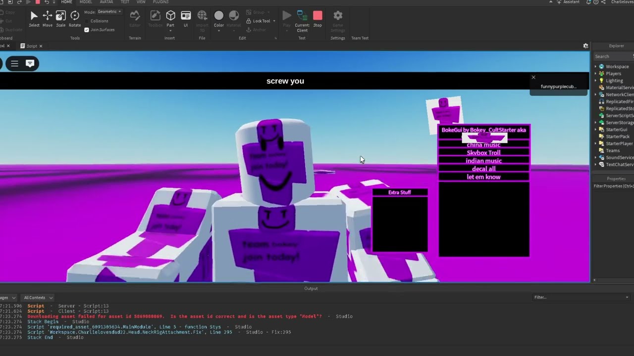 How to Make A roblox hacking Gui Like coolkidd!