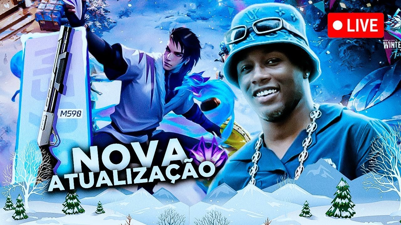 RONY KBULOSO 💙😱ATUALIZAÇÃO NOVA 😱💙 FREE FIRE AO VIVO💙🔥