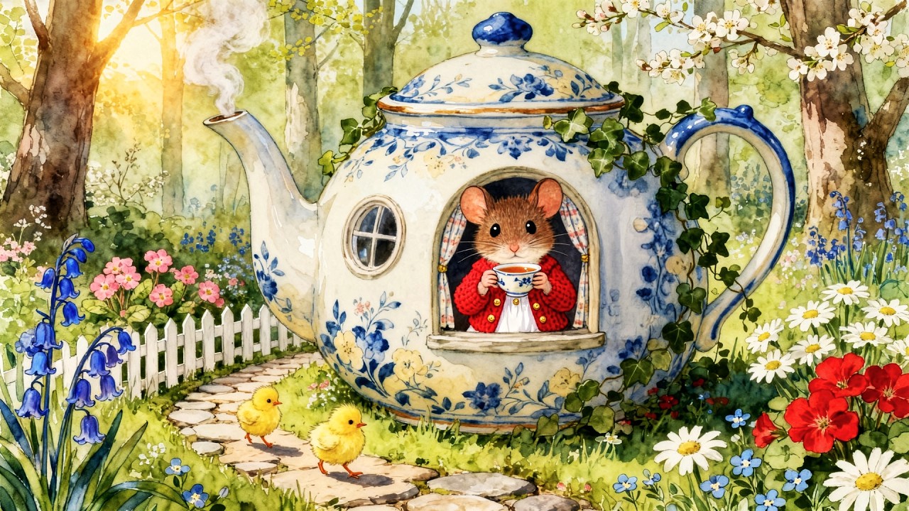 Hidden Forest Village 🌿 Celtic Folk Music | Storybook Ambience