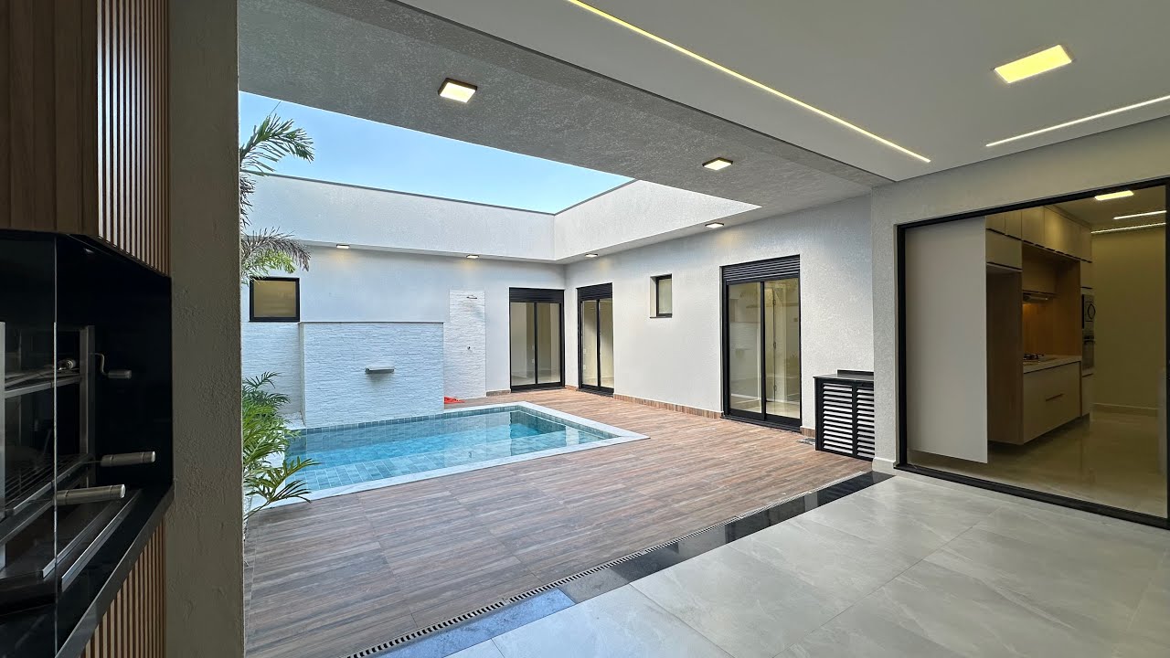 Casa Moderna à Venda no Condomínio London Park Indaiatuba SP | 3 Suítes, Piscina e Alto Padrão.