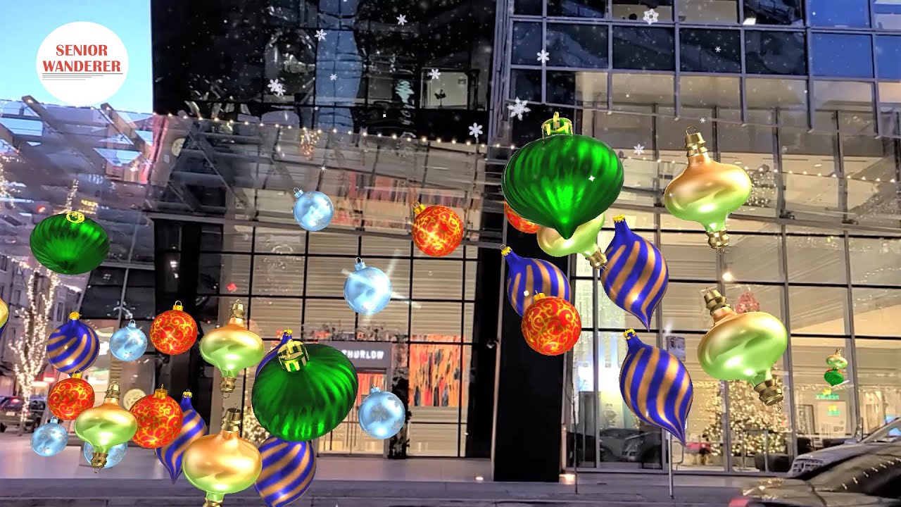 Vancouver street walk, EP129 - Downtown Vancouver, X'mas 2020
