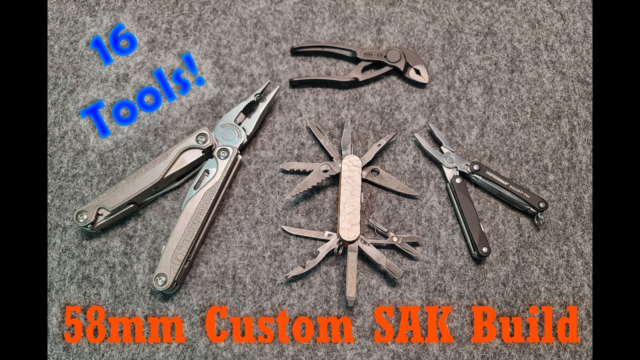 Victorinox 58mm Custom Build - Dual Spydernox SAK - Titanium scales