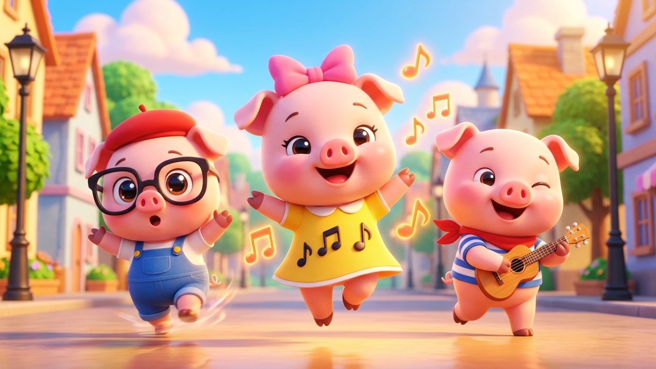 Bài Hát Chú Heo Con Hồng Hồng - Hoạt Hình 3D Vui Nhộn - Nhạc Thiếu Nhi Vui Nhộn Cho Bé Xem Cả Ngày.