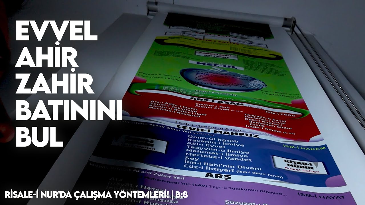 EVVEL AHİR ZAHİR BATININI BUL | B:8